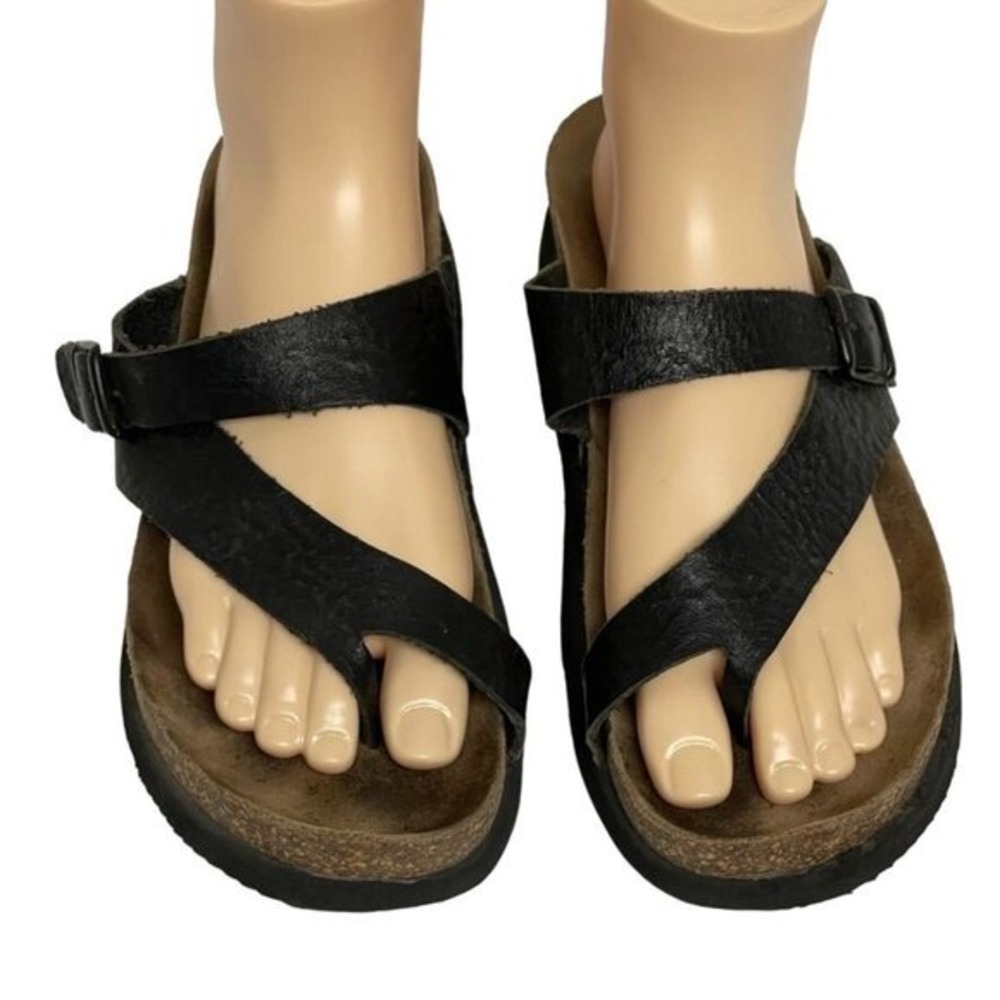 Umberto Raffini Leather Thong Sandals Adjustable Buckle Strap‎ Slides Size 9